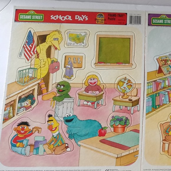 Vintage Sesame Street Puzzles 1984 Merrigold Press - Picture 3 of 6